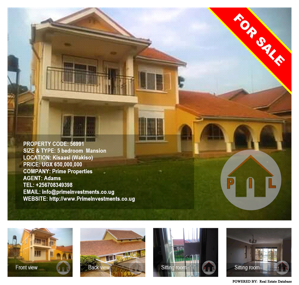 5 bedroom Mansion  for sale in Kisaasi Wakiso Uganda, code: 56991