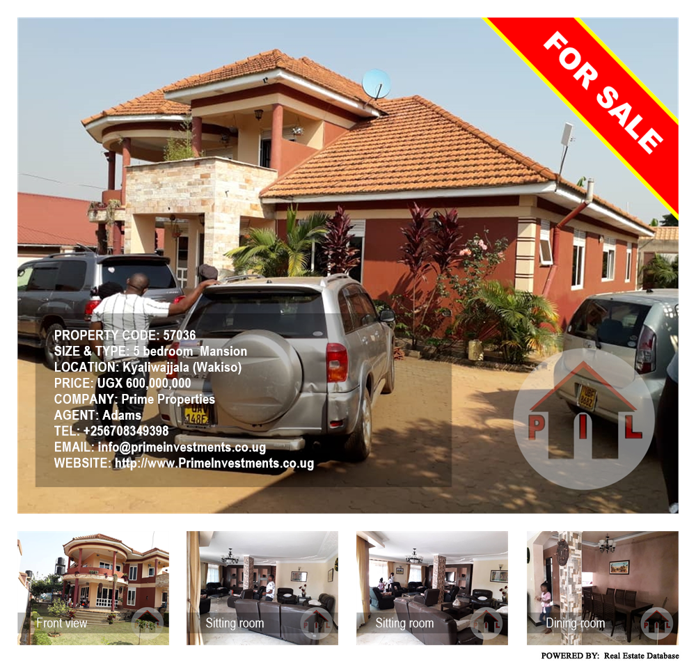 5 bedroom Mansion  for sale in Kyaliwajjala Wakiso Uganda, code: 57036