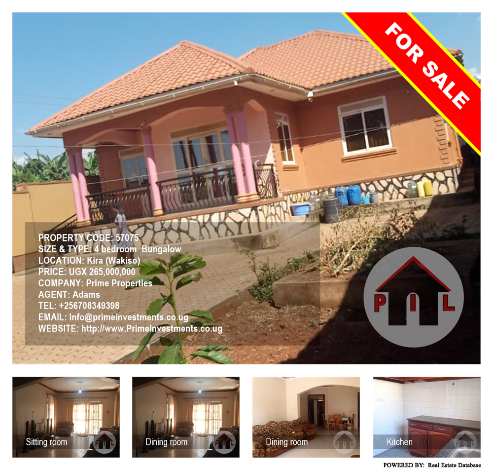 4 bedroom Bungalow  for sale in Kira Wakiso Uganda, code: 57075