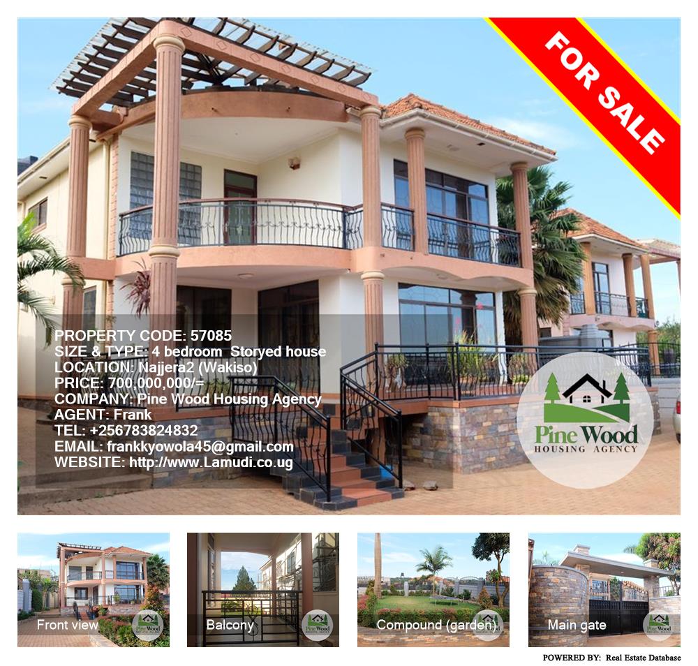 4 bedroom Storeyed house  for sale in Najjera Wakiso Uganda, code: 57085