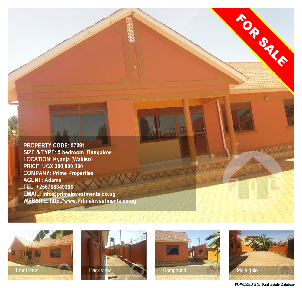 5 bedroom Bungalow  for sale in Kyanja Wakiso Uganda, code: 57091