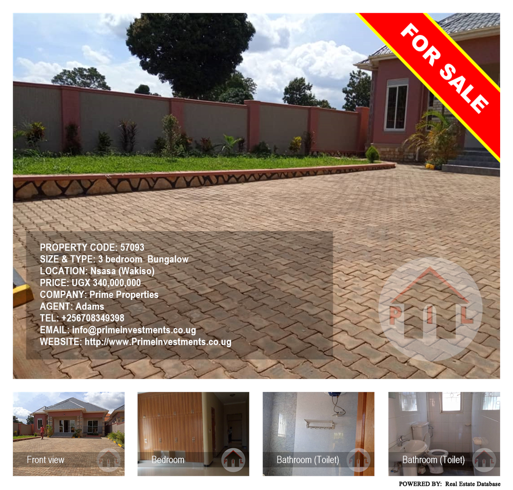 3 bedroom Bungalow  for sale in Nsasa Wakiso Uganda, code: 57093