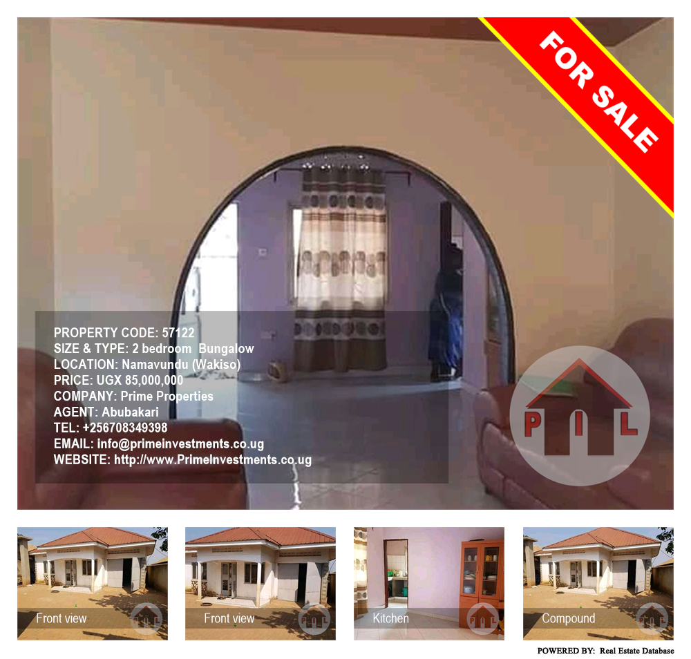 2 bedroom Bungalow  for sale in Namavundu Wakiso Uganda, code: 57122
