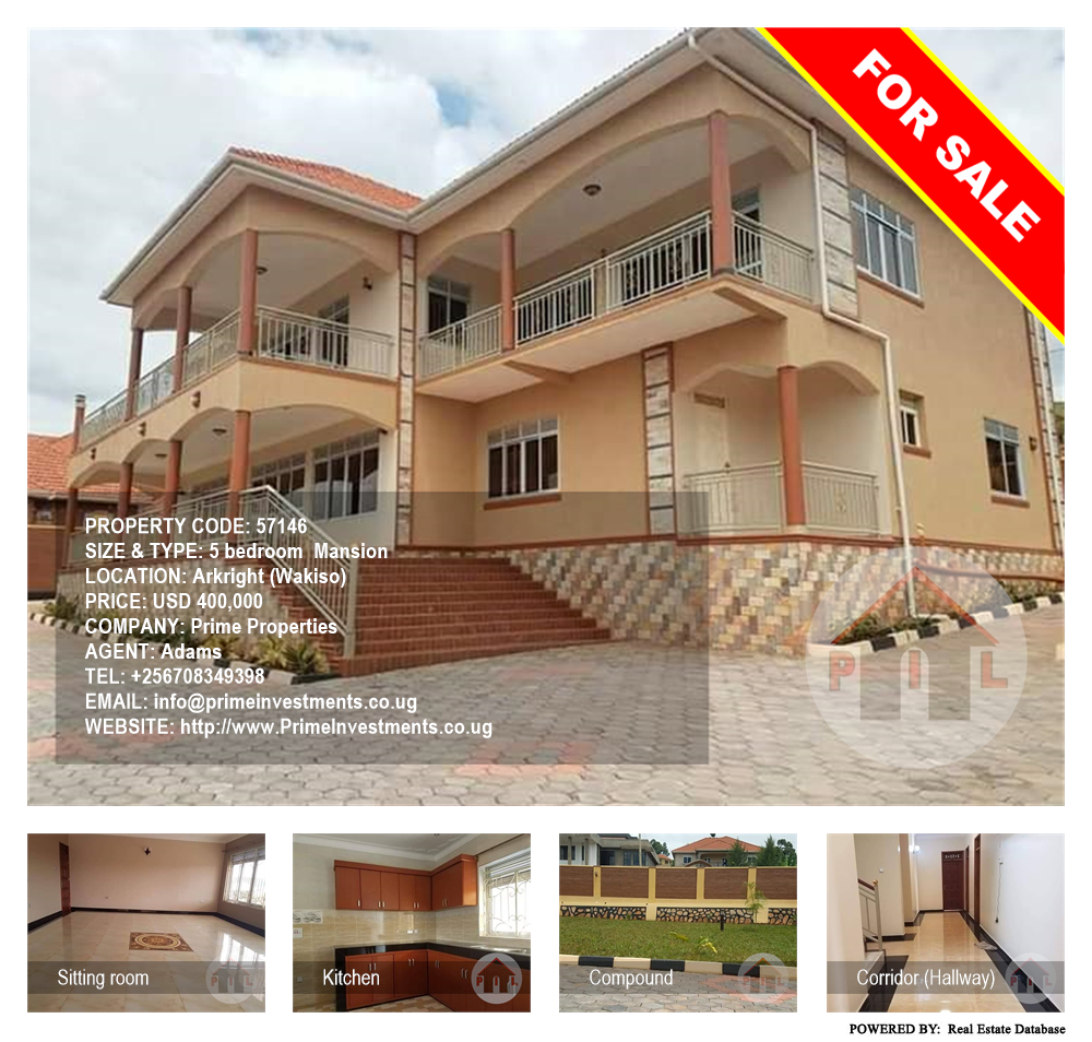 5 bedroom Mansion  for sale in Akright Wakiso Uganda, code: 57146
