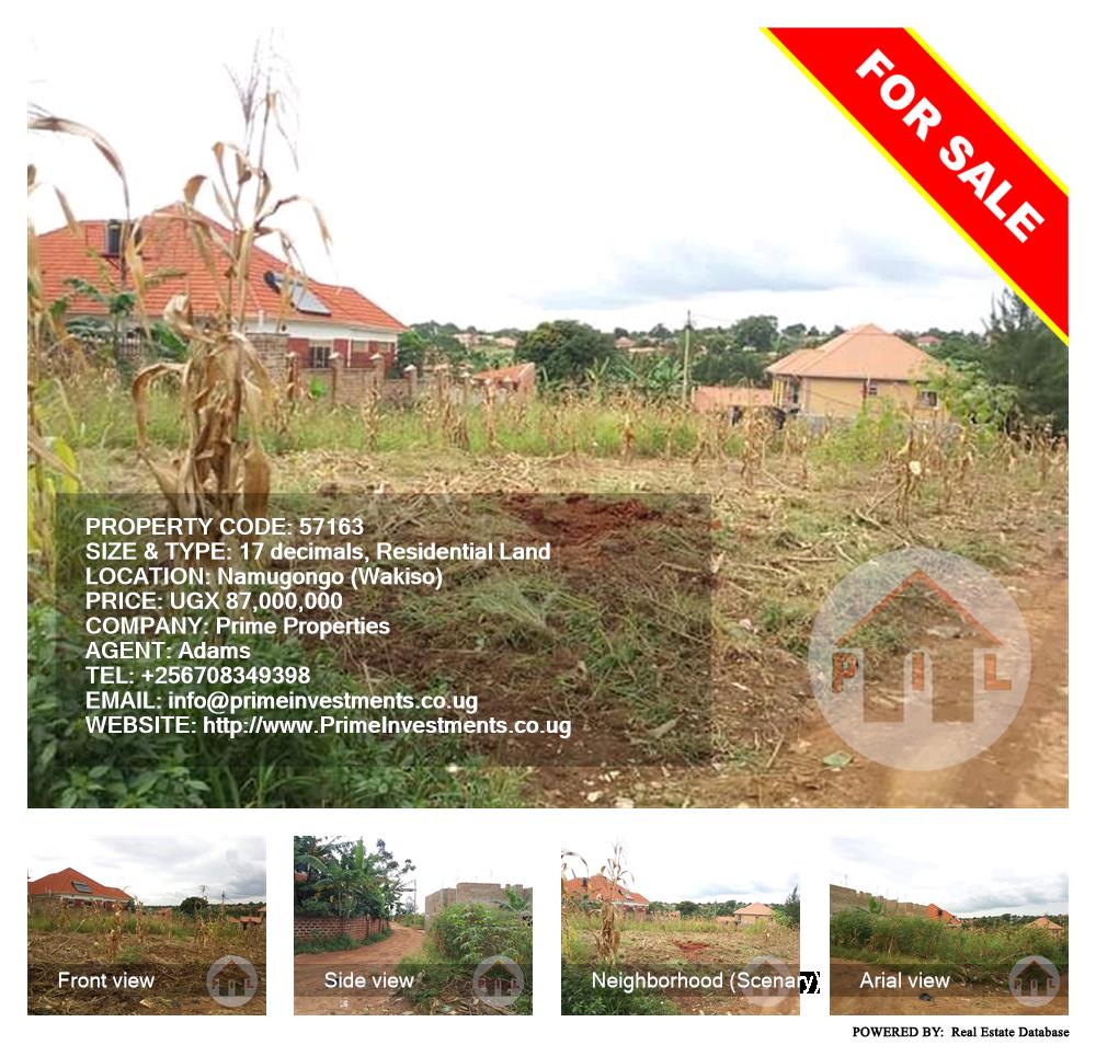 Residential Land  for sale in Namugongo Wakiso Uganda, code: 57163