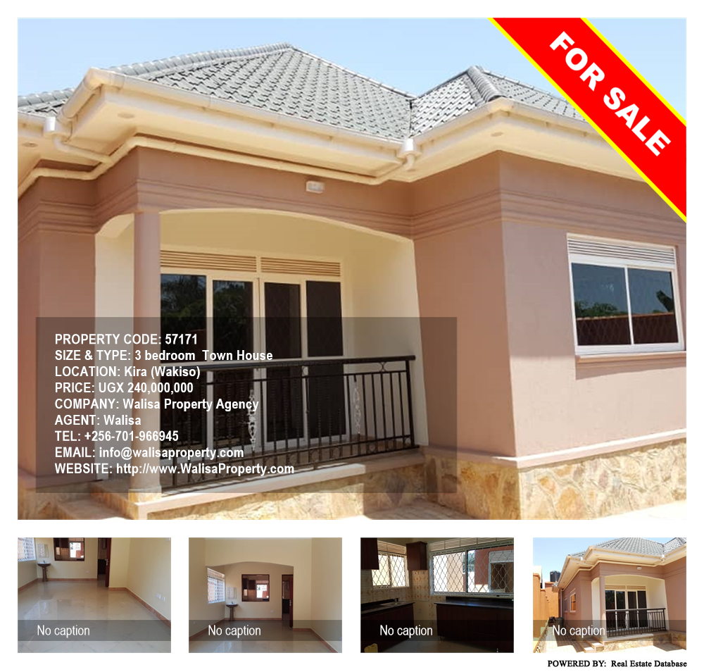 3 bedroom Town House  for sale in Kira Wakiso Uganda, code: 57171