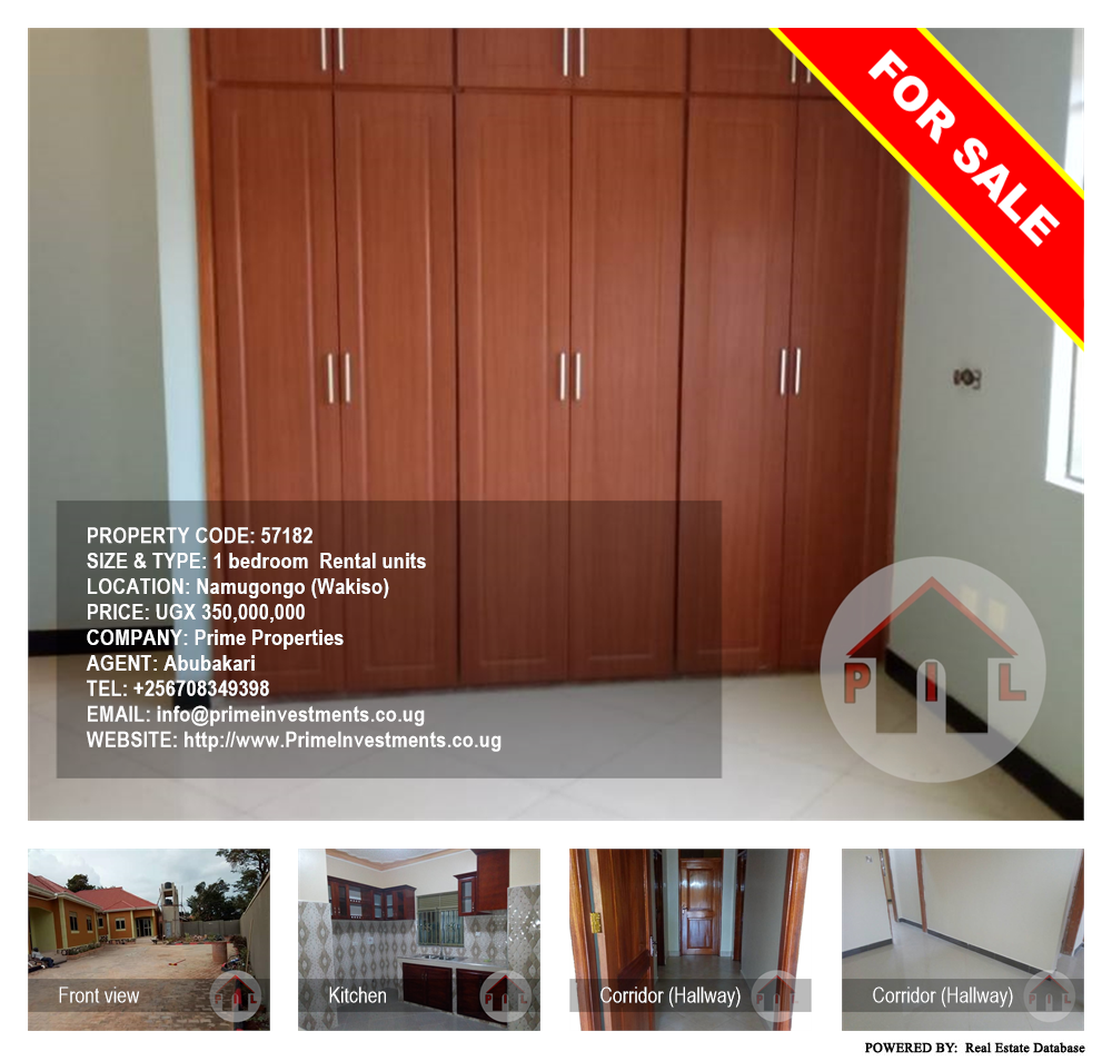 1 bedroom Rental units  for sale in Namugongo Wakiso Uganda, code: 57182