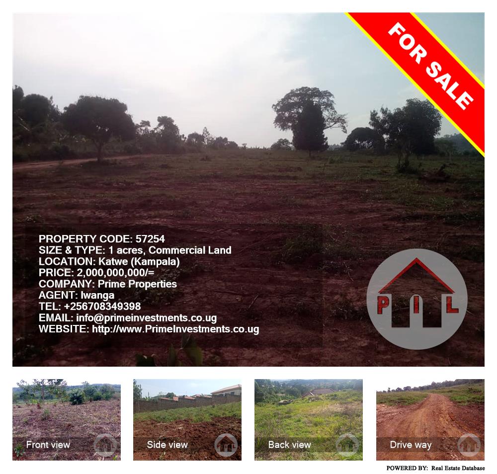 Commercial Land  for sale in Katwe Kampala Uganda, code: 57254