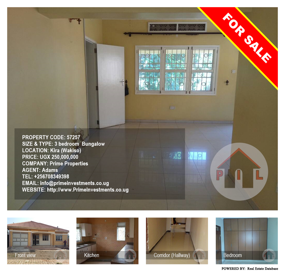 3 bedroom Bungalow  for sale in Kira Wakiso Uganda, code: 57257