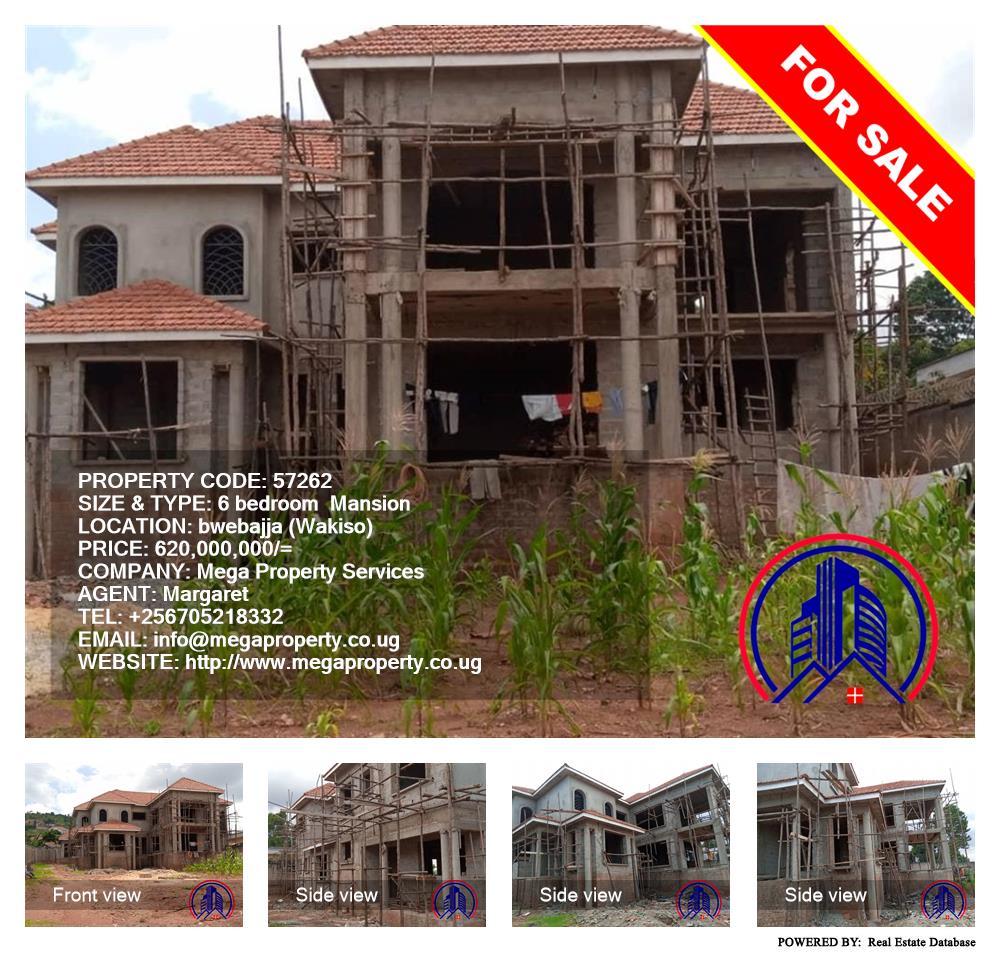 6 bedroom Mansion  for sale in Bwebajja Wakiso Uganda, code: 57262