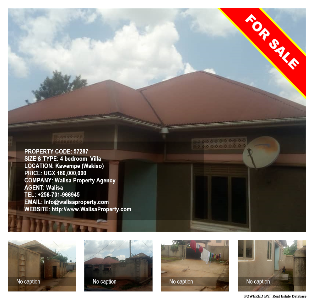 4 bedroom Villa  for sale in Kawempe Wakiso Uganda, code: 57287