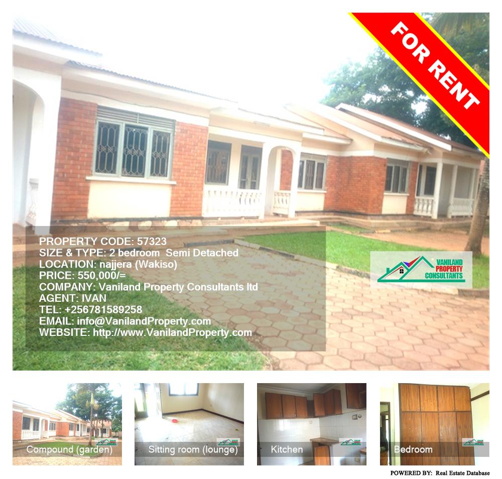 2 bedroom Semi Detached  for rent in Najjera Wakiso Uganda, code: 57323