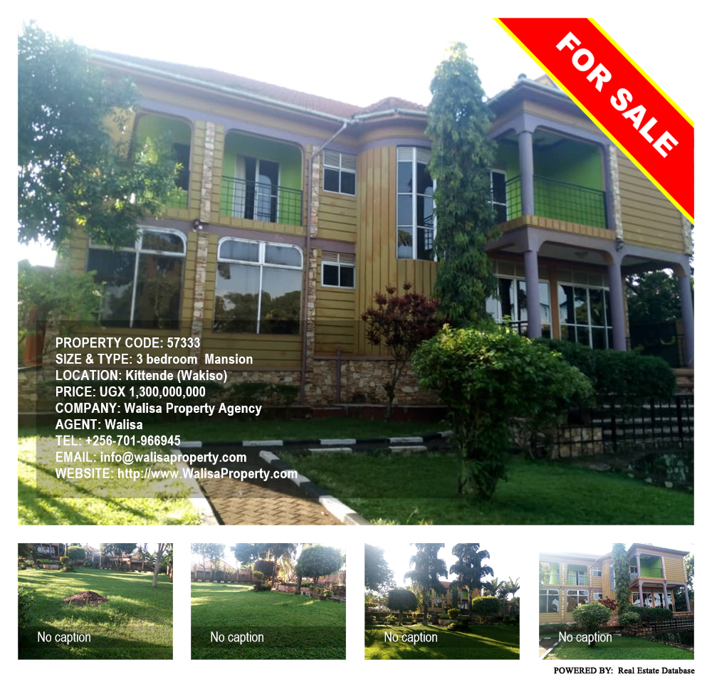 3 bedroom Mansion  for sale in Kitende Wakiso Uganda, code: 57333