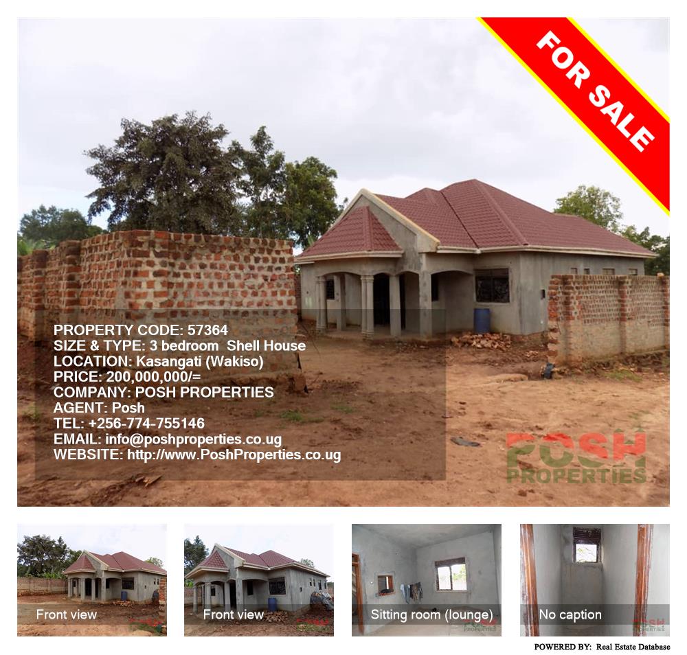 3 bedroom Shell House  for sale in Kasangati Wakiso Uganda, code: 57364