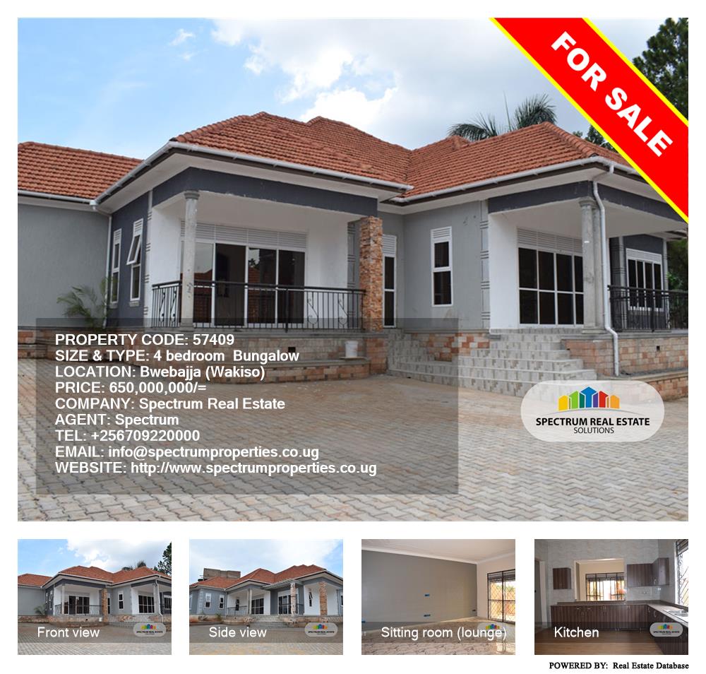 4 bedroom Bungalow  for sale in Bwebajja Wakiso Uganda, code: 57409