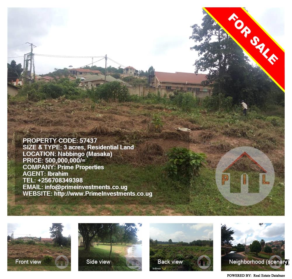 Residential Land  for sale in Nabbingo Masaka Uganda, code: 57437