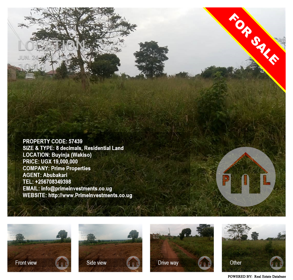 Residential Land  for sale in Buyinja Wakiso Uganda, code: 57439