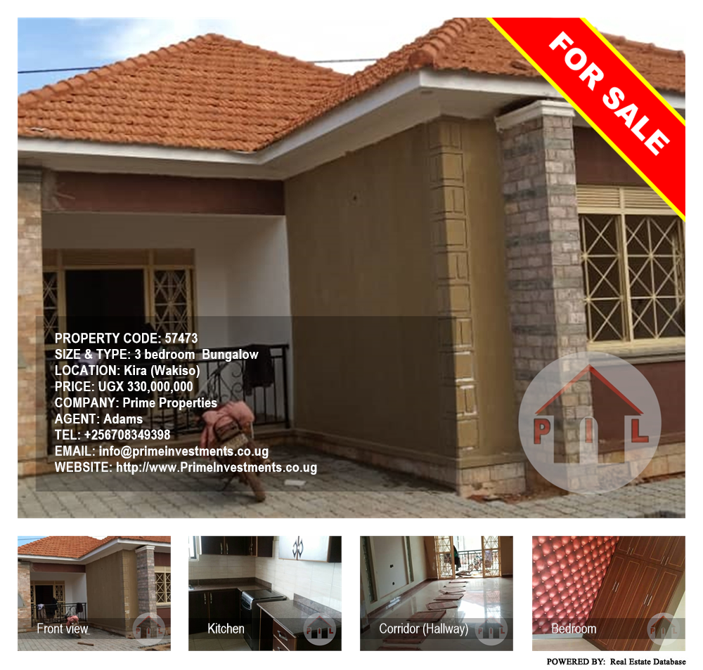 3 bedroom Bungalow  for sale in Kira Wakiso Uganda, code: 57473