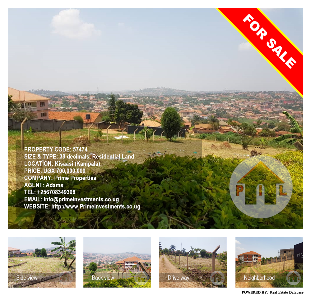 Residential Land  for sale in Kisaasi Kampala Uganda, code: 57474