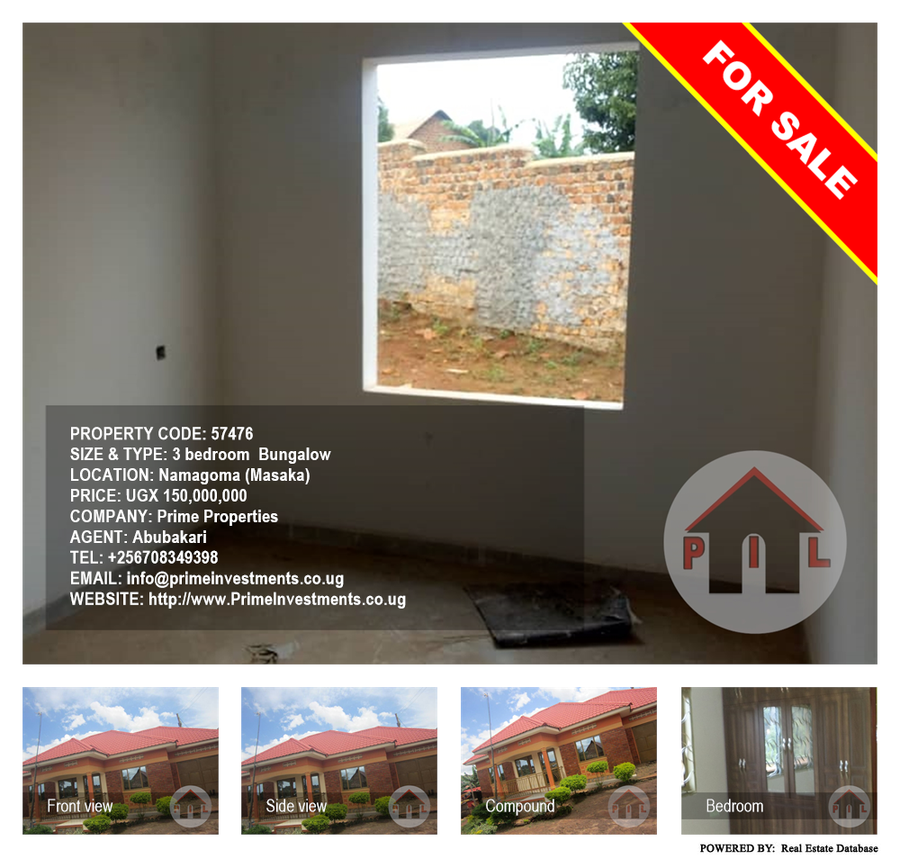 3 bedroom Bungalow  for sale in Namagoma Masaka Uganda, code: 57476