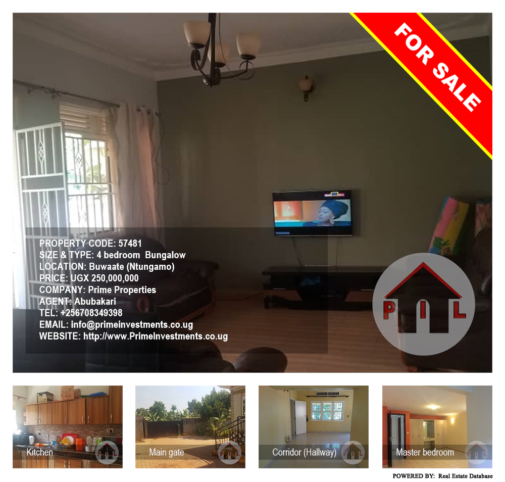 4 bedroom Bungalow  for sale in Buwaate Ntungamo Uganda, code: 57481