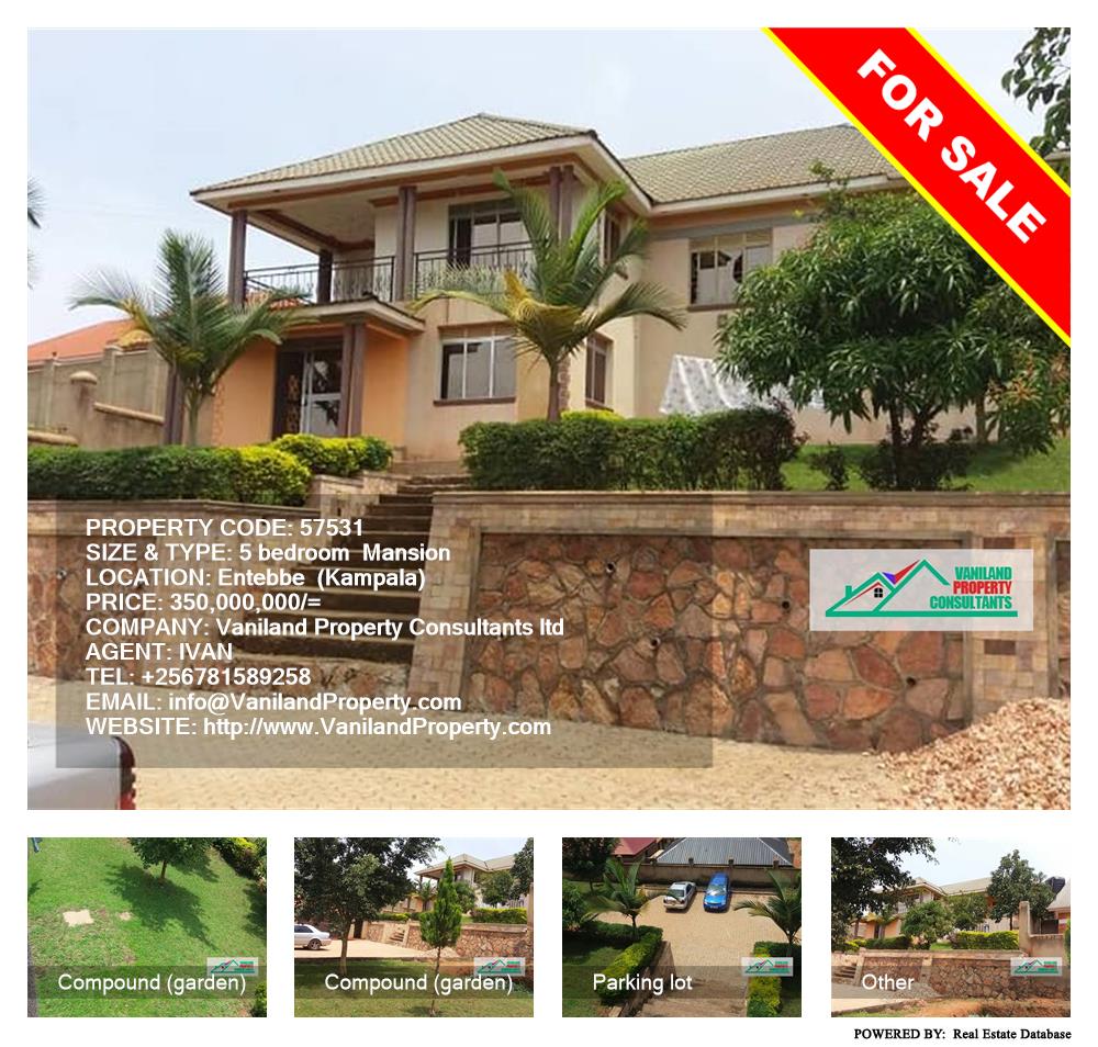 5 bedroom Mansion  for sale in Entebbe Kampala Uganda, code: 57531