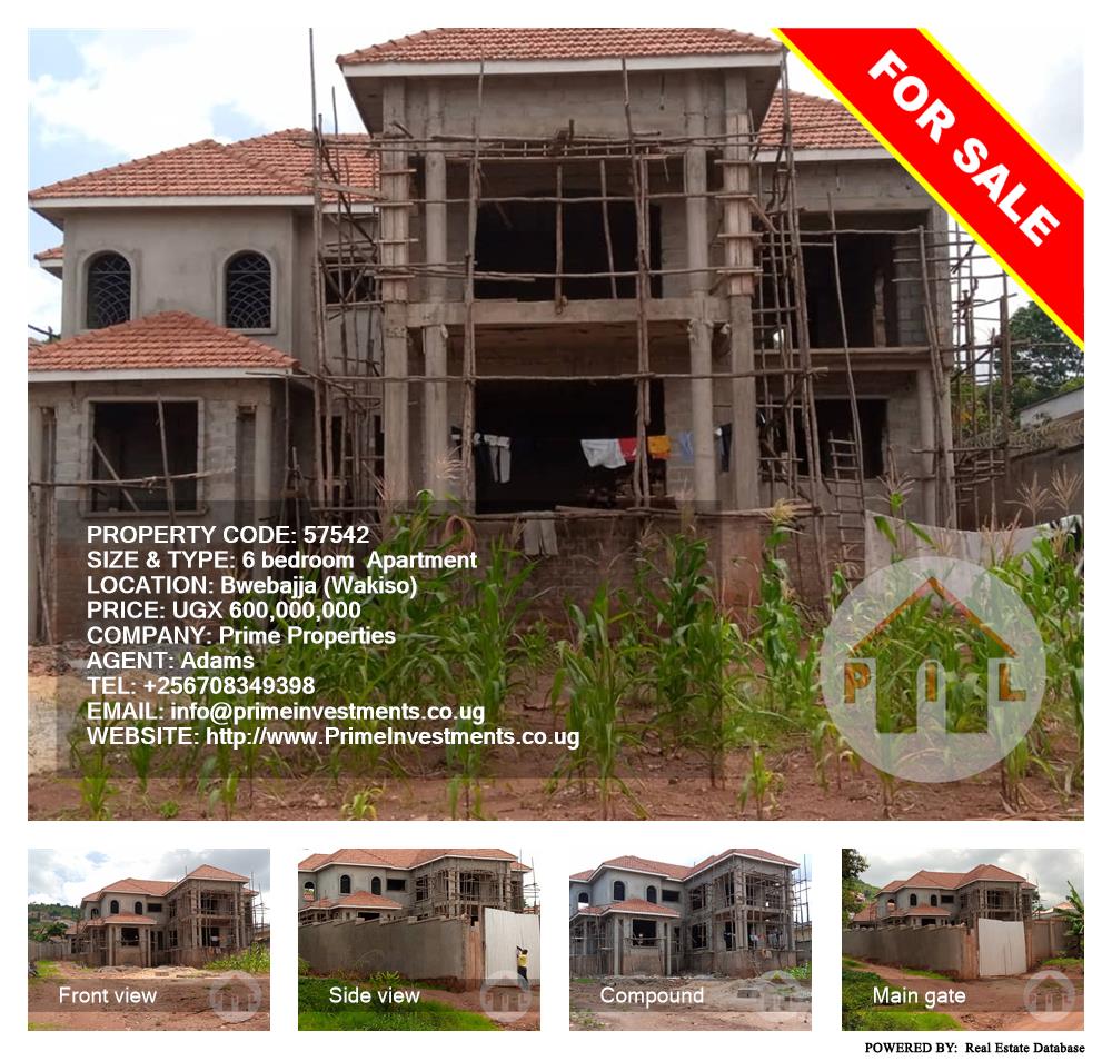 6 bedroom Apartment  for sale in Bwebajja Wakiso Uganda, code: 57542