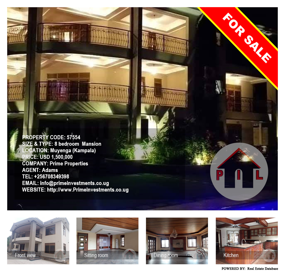 8 bedroom Mansion  for sale in Muyenga Kampala Uganda, code: 57554