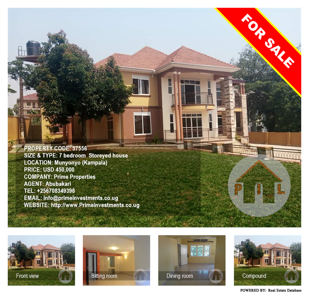 7 bedroom Storeyed house  for sale in Munyonyo Kampala Uganda, code: 57556