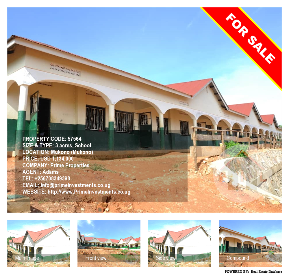 School  for sale in Mukono Mukono Uganda, code: 57564