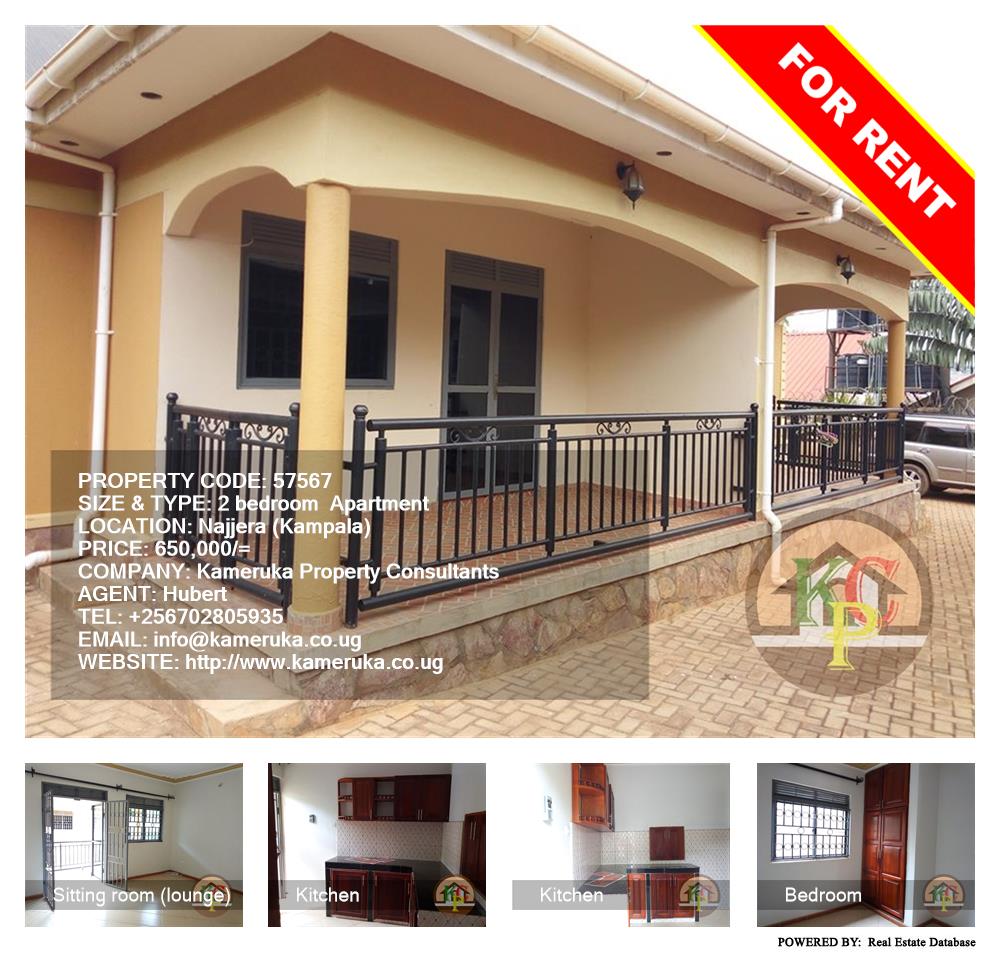 2 bedroom Apartment  for rent in Najjera Kampala Uganda, code: 57567