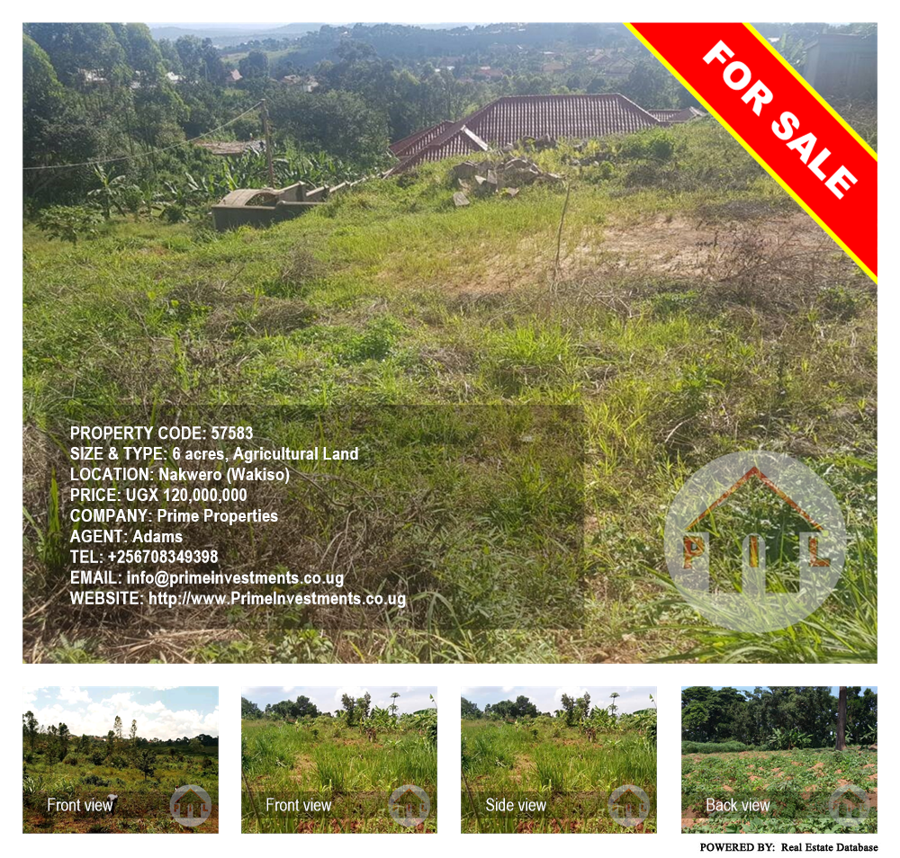 Agricultural Land  for sale in Nakweelo Wakiso Uganda, code: 57583