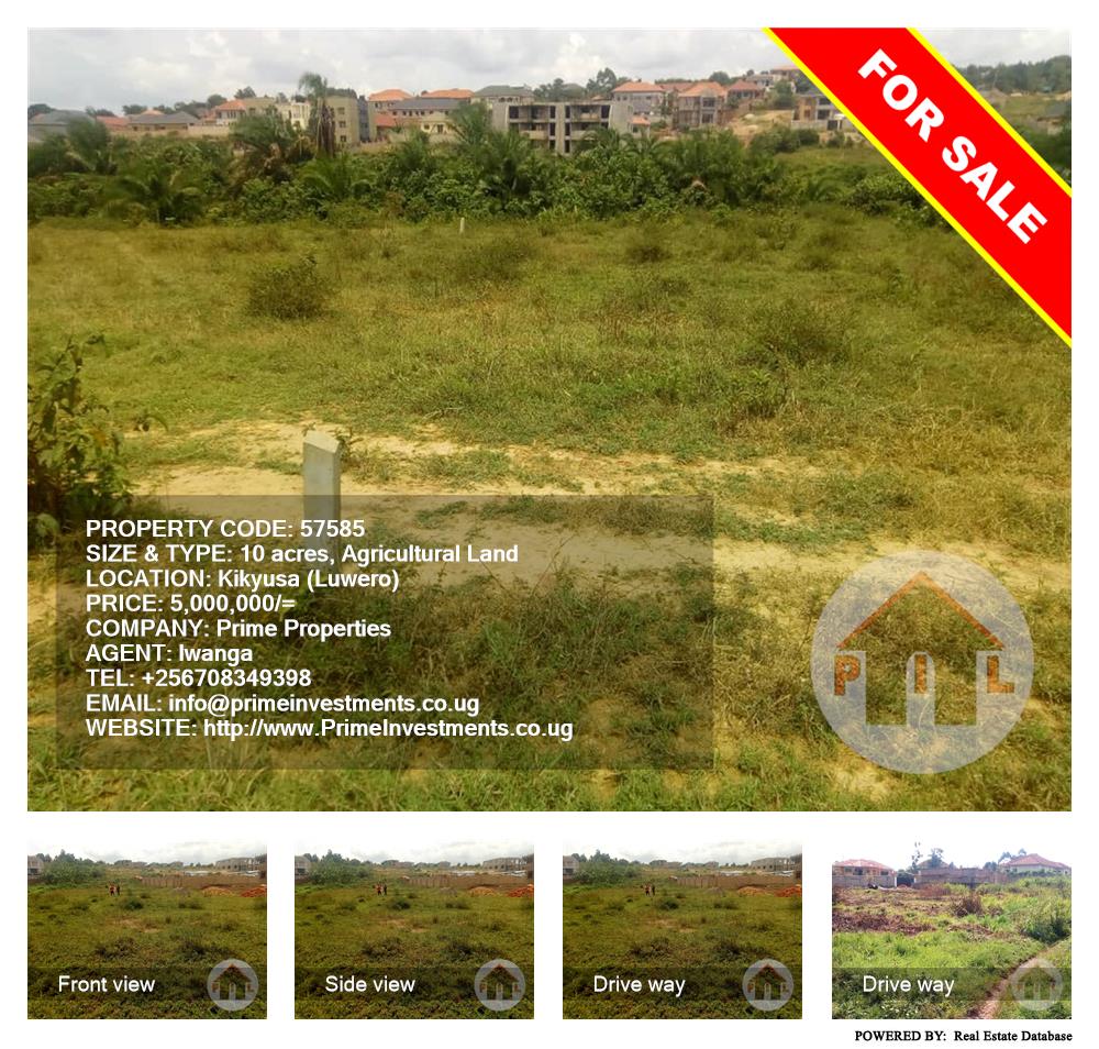 Agricultural Land  for sale in Kikyuusa Luweero Uganda, code: 57585