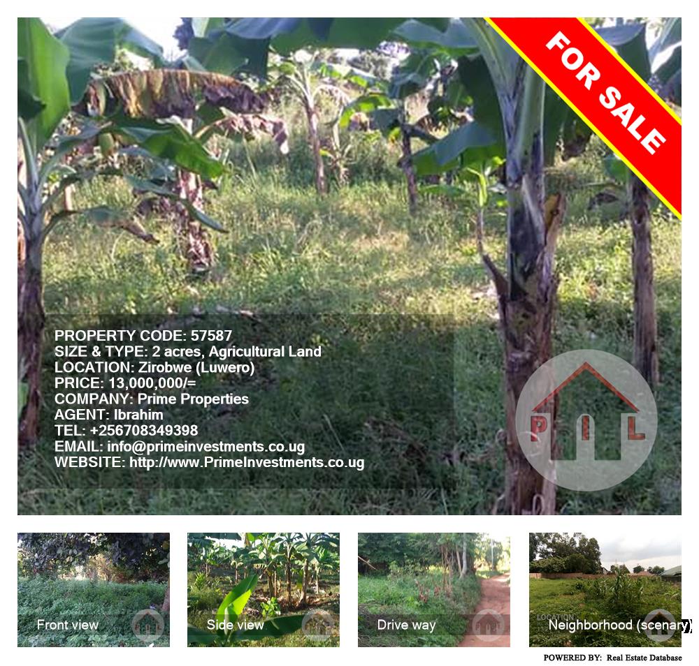 Agricultural Land  for sale in Ziloobwe Luweero Uganda, code: 57587