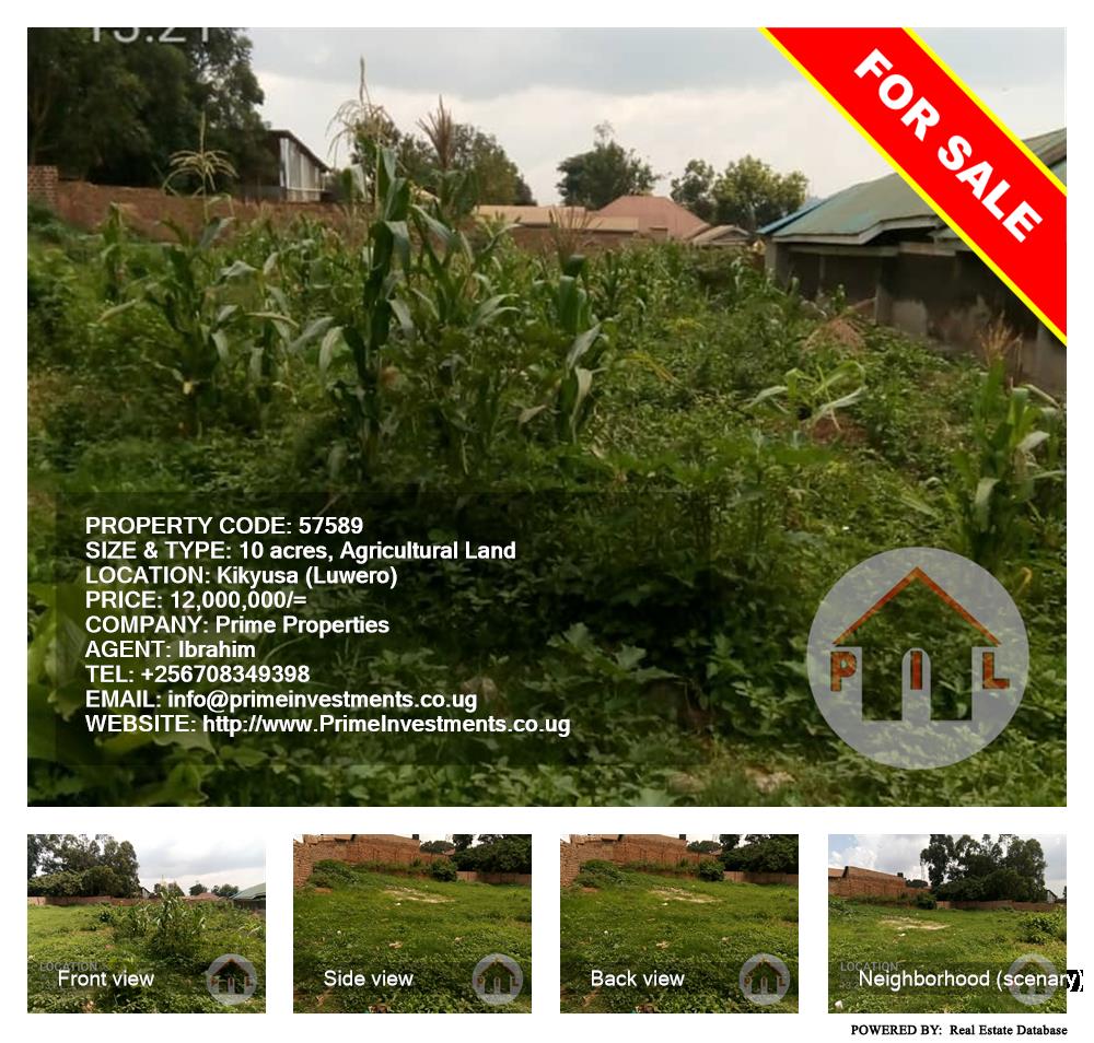 Agricultural Land  for sale in Kikyuusa Luweero Uganda, code: 57589