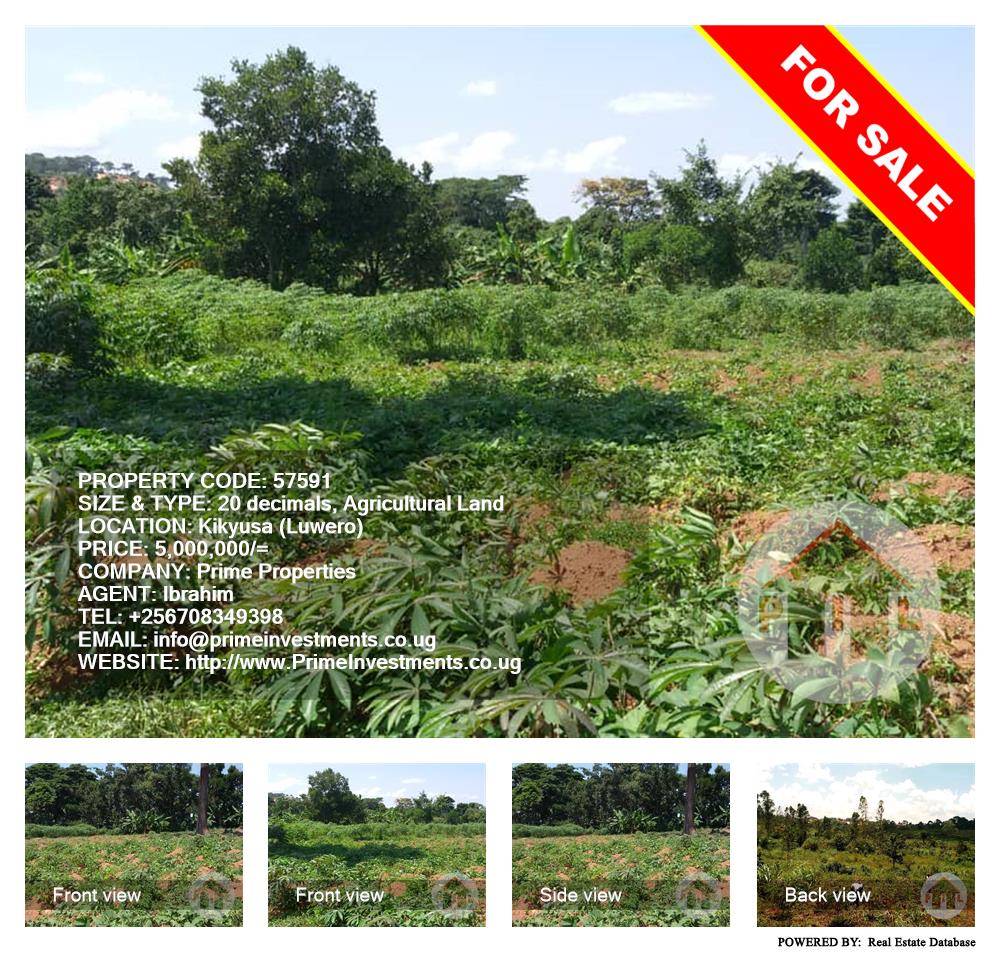 Agricultural Land  for sale in Kikyuusa Luweero Uganda, code: 57591