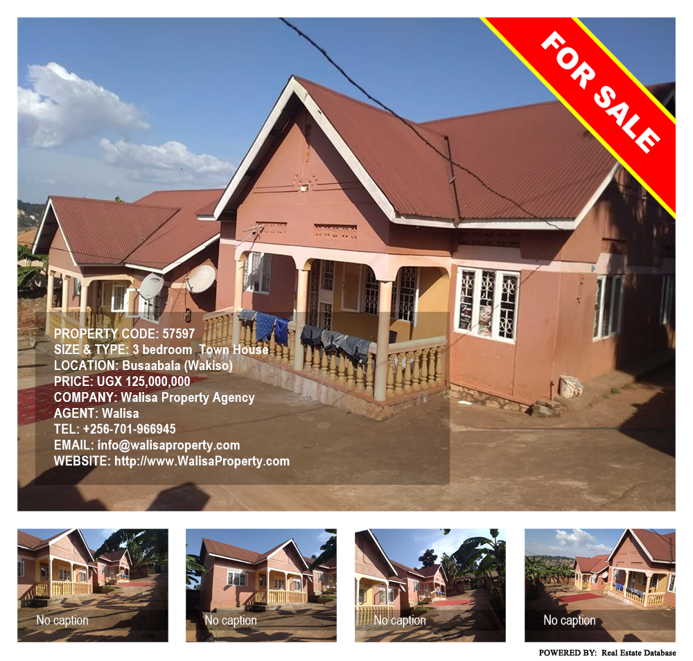 3 bedroom Town House  for sale in Busaabala Wakiso Uganda, code: 57597