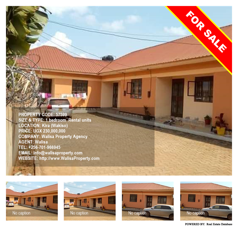 1 bedroom Rental units  for sale in Kira Wakiso Uganda, code: 57599