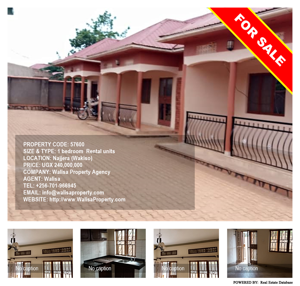 1 bedroom Rental units  for sale in Najjera Wakiso Uganda, code: 57600