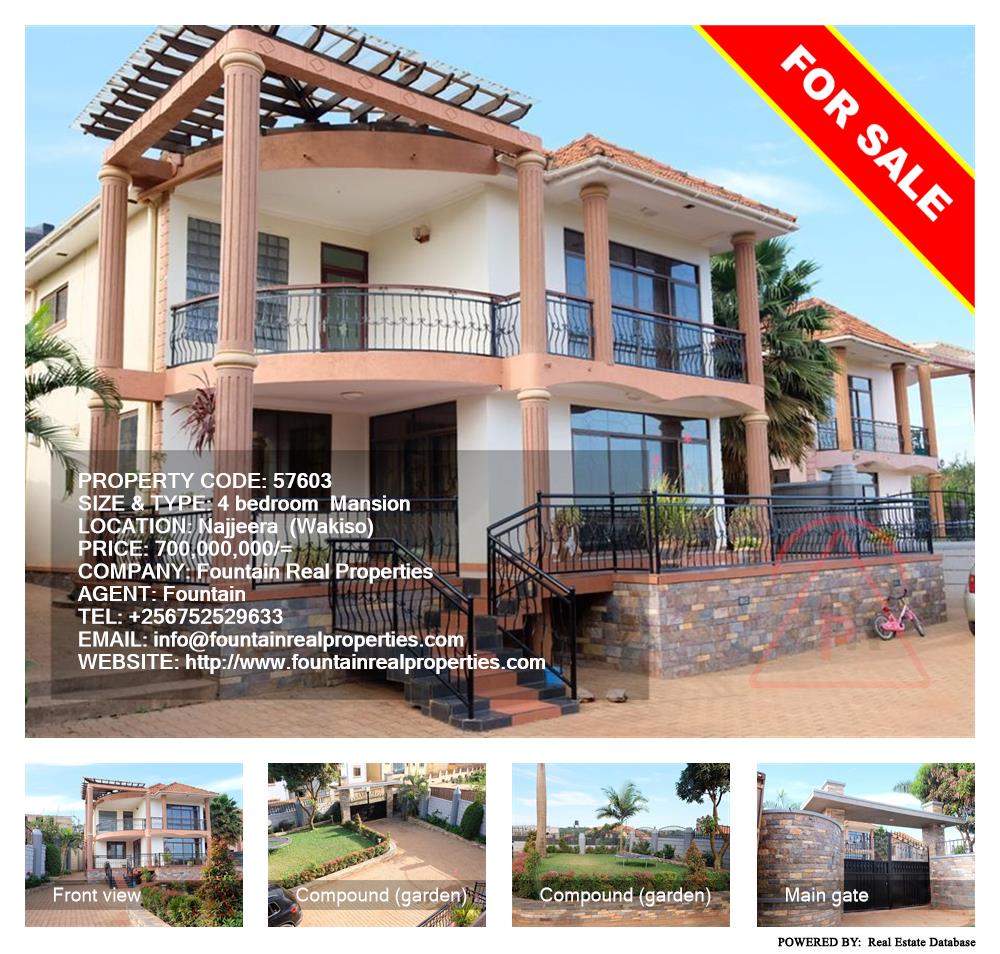 4 bedroom Mansion  for sale in Najjera Wakiso Uganda, code: 57603