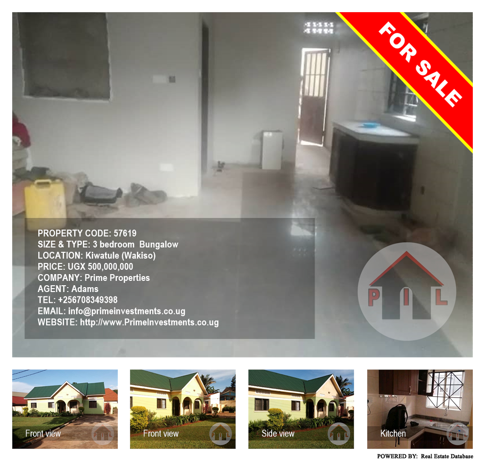 3 bedroom Bungalow  for sale in Kiwaatule Wakiso Uganda, code: 57619