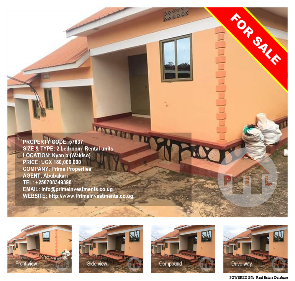 2 bedroom Rental units  for sale in Kyanja Wakiso Uganda, code: 57637