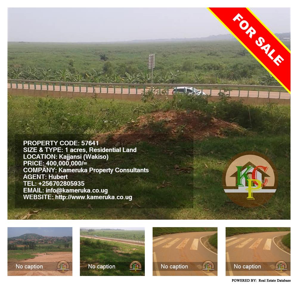 Residential Land  for sale in Kajjansi Wakiso Uganda, code: 57641