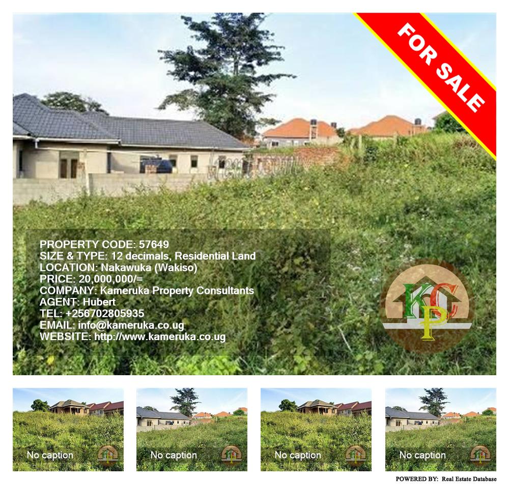 Residential Land  for sale in Nakawuka Wakiso Uganda, code: 57649