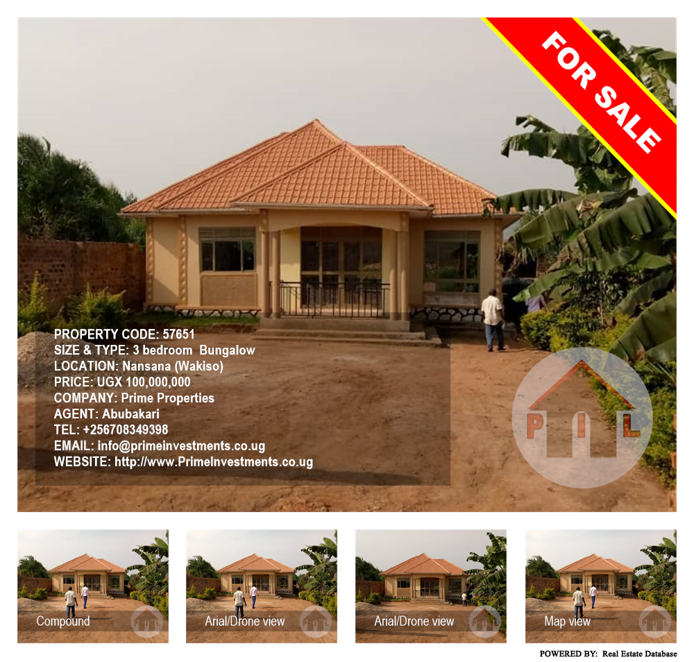 3 bedroom Bungalow  for sale in Nansana Wakiso Uganda, code: 57651