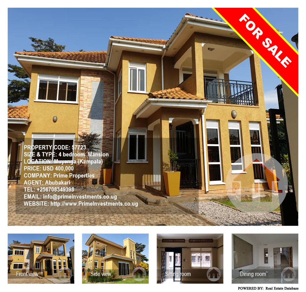 4 bedroom Mansion  for sale in Muyenga Kampala Uganda, code: 57723