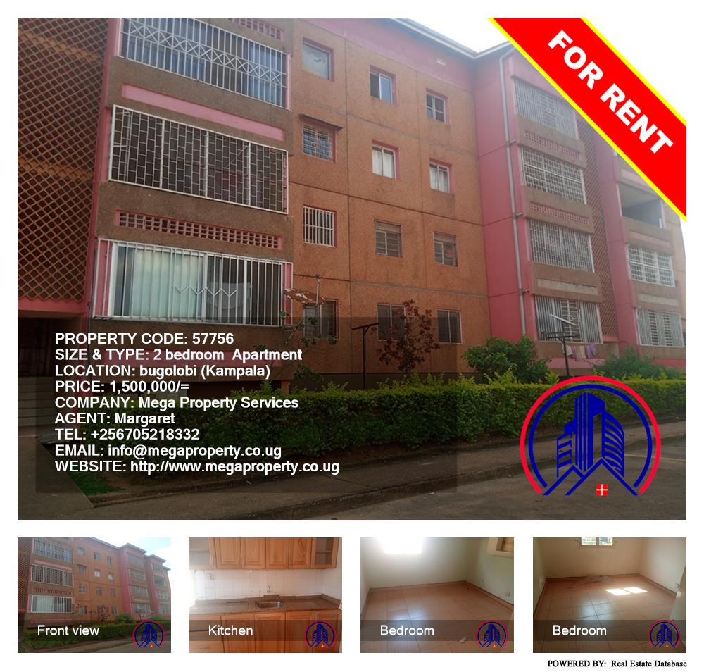 2 bedroom Apartment  for rent in Bugoloobi Kampala Uganda, code: 57756