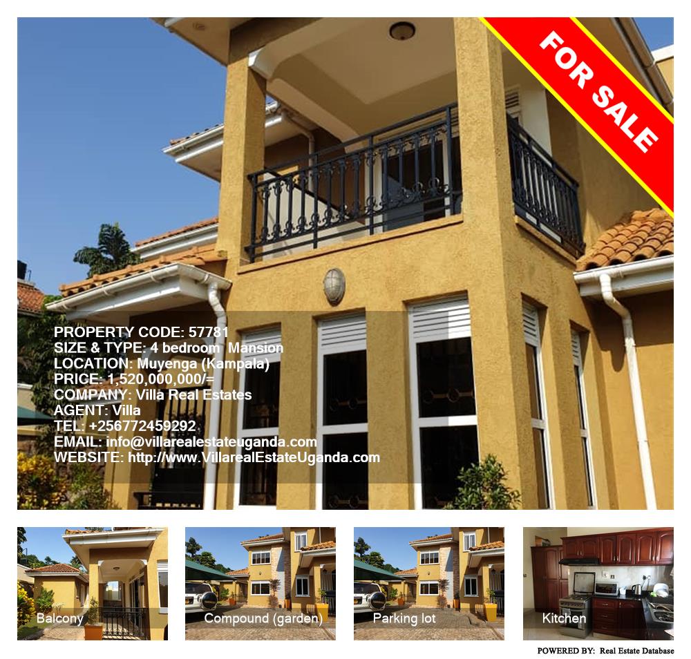 4 bedroom Mansion  for sale in Muyenga Kampala Uganda, code: 57781