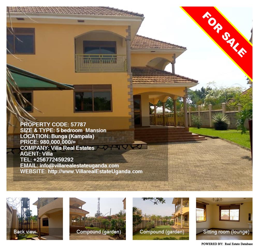 5 bedroom Mansion  for sale in Bbunga Kampala Uganda, code: 57787