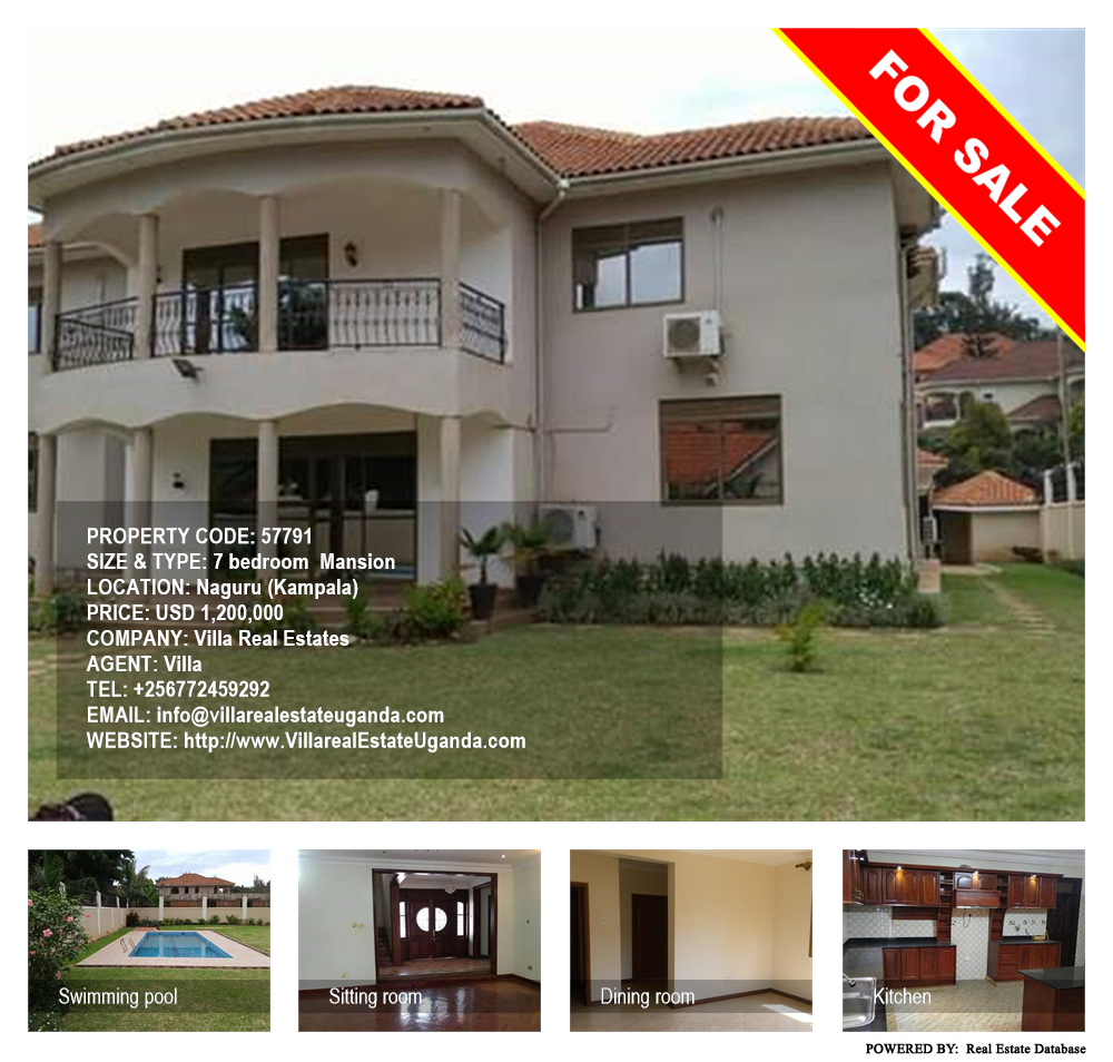 7 bedroom Mansion  for sale in Naguru Kampala Uganda, code: 57791